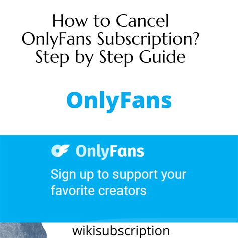 only fans how to unsubscribe|How to Cancel OnlyFans Subscription